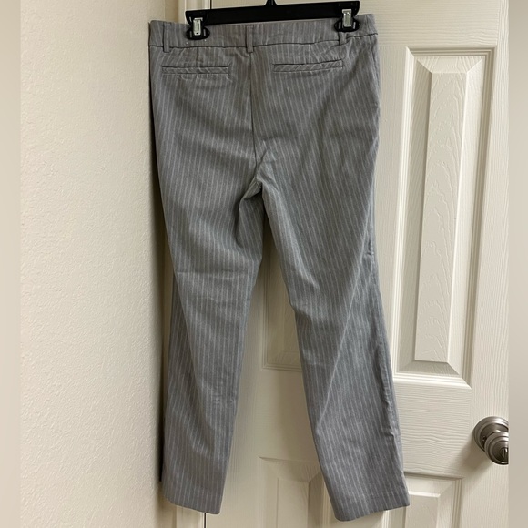 Eliane Rose grey pinstripe slacks trousers straight leg dress pants corp… - Picture 6 of 9